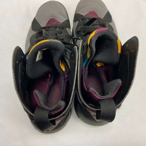 NIKE AIR JORDAN VII 7 RETRO BLACK BORDEAUX GRAPHITE GREY FOG BRED 304775-034 9.5 - Picture 9 of 11